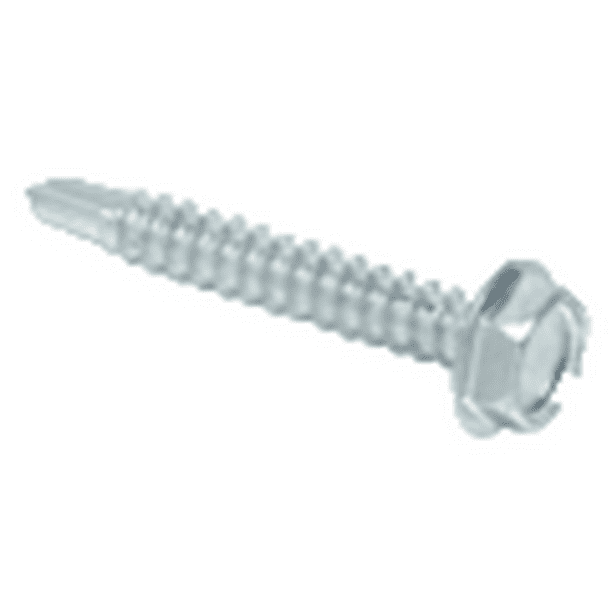 CRL 1/4-20 x 3/4" Hex Washer Head Self-Drilling Screws pack of 100